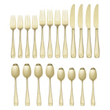 Oneida Silverware Set For 12, Moda 65-Piece Fine Flatware Set with Serving Utensils, Service For 12, 18/10 Stainless Steel, Dishwasher Safe For home, Knives Spoons and Forks Set (Silver, 65 pieces)