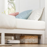 Mellow Naturalista Classic 12-Inch Solid Wood Platform Bed | Wooden Slats, No Box Spring Needed, Easy Assembly | Full, Espresso