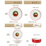 MALACASA Plates and Bowls Sets, 24 Pieces Modern Porcelain Dinnerware Set for 6 Ceramic Dishware Dishes White Kitchen Dinner Dining Ware Set wtih Black Rim Microwave and Dishwasher Safe, Series LUNA