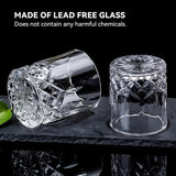 Triplorare Whiskey Glasses Set of 6, 11 OZ Old-Fashioned, Rum & Scotch Glasses