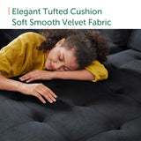 HONBAY Sectional Sleeper Sofa Pull Out Bed with Storage Chaise, Sectional Sofa Couch, Sleeper Couch Bed for Living Room, Dark Grey