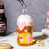 DWTS DANWEITESI Glass Cups with Lids and Straws 4 pcs,16oz Drinking Glasses Set for Coffee Bar Accessories,Iced Coffee Cups with Lids,Matcha Cup Glass Tumbler Reusable for Gifts