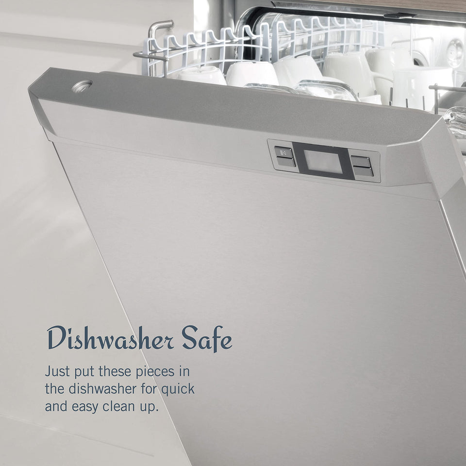 Mikasa Regent Bead 65-Piece Flatware Set for 12, 18/10 Stainless Steel Silverware with Full Service and Serving Utensils, Classic Beaded Edge Design