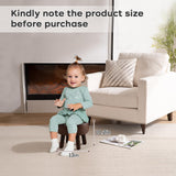 oakvivo 13in Small Foot Stool Ottoman, Round Faux Leather Foot Rest for Couch, Under Desk Pouf Footstool Footrest with Non-Skid Rubber Legs for Ling Room, Bedroom, 13''L x 13''W x 10.2''H, Green