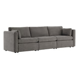 CHITA Oversized Modular Sectional Sofa, FSC Certified L Shaped Sectional Couches for Living Room, 112 inch Width,4 Seat Modular Sofa with Storage Ottoman, Linen
