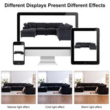 Tmsan 129.3" Oversized Modular Sectional Sofa, U Shaped Couch with Movable Ottoman, Large 7 Seat Corner Couches for Living Room, Spacious Space, Beige