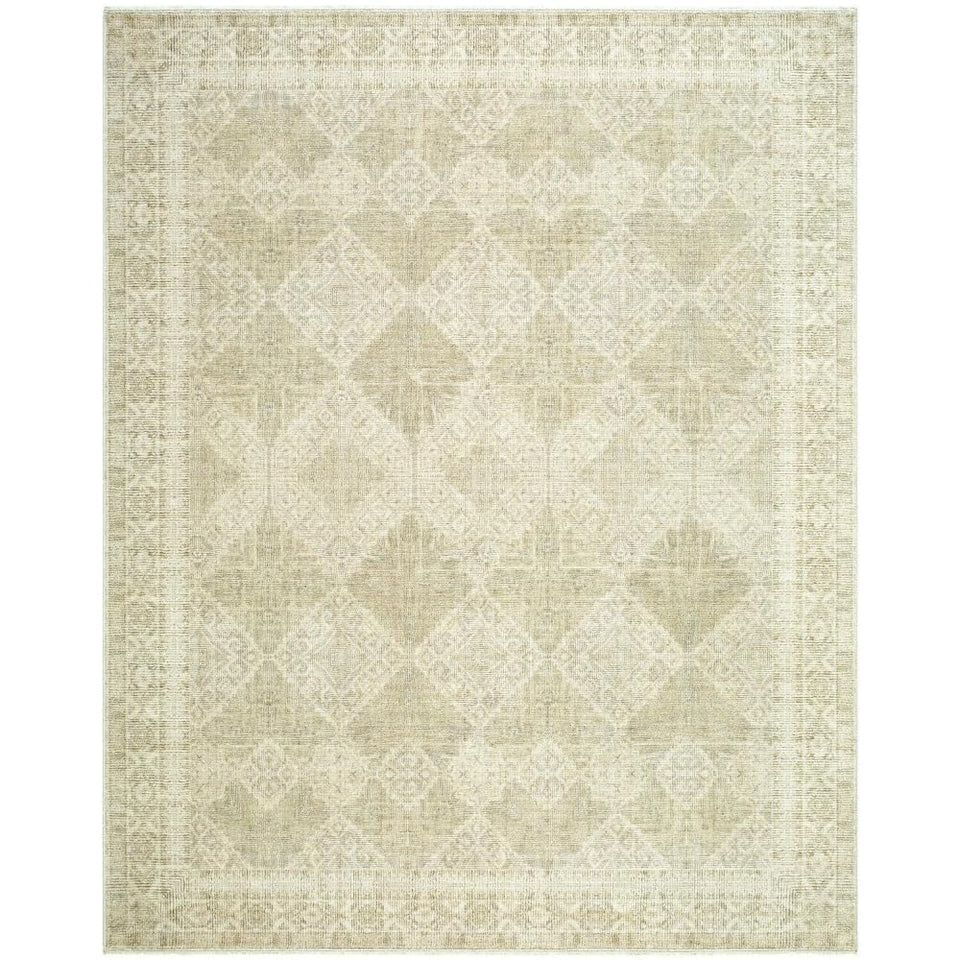 Livabliss x Galey Alix Fetscher V Vintage Damask Area Rug, 7'10" x 10' (8' x 10'), Dusy Sage