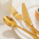 KINGSTONE Silverware Set, Luxury 40 Piece Flatware Set for 8, 18/10 Stainless Steel Cutlery Set with Diamond Cut Pattern for Kitchen, Home, Wedding, Party, Mirror Polished and Dishwasher Safe