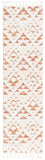 SAFAVIEH Area Rug 8x10 - Moroccan Tassel Shag Collection - Large - Ivory & Brown, Boho Design, Non-Shedding & Easy Cleaning, Plush Pile, Ideal for Living Room, Bedroom, Dining Space (MTS688A)