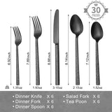 KINGSTONE 60 Pcs Black Hammered Silverware Set for 12, 18/10 Stainless Steel Heavy Duty Flatware Set, Tableware Cutlery Utensil Sets for Home Restaurant Dishwasher Safe