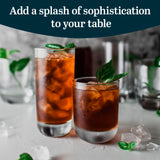 Libbey Ascent Tumbler and Rocks Drinking Glasses Set of 16, Glass Drinking Glasses with Curvature, Versatile Glassware Set for Parties and More