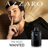 Azzaro The Most Wanted Eau de Parfum Intense - Woody & Seductive Mens Cologne - Fougère, Ambery & Spicy Fragrance for Date Night - Lasting Wear - Luxury Perfumes for Men - Full Size, 3.3 Fl. Oz