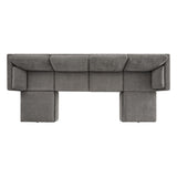 CHITA Oversized Modular Sectional Sofa, FSC Certified L Shaped Sectional Couches for Living Room, 112 inch Width,4 Seat Modular Sofa with Storage Ottoman, Linen