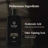 Black Wolf Salicylic Acid Body Wash for Men, 1 Liter - Men's Acne Body Wash - Charcoal Helps Reduce Acne Breakouts & Cleanse Your Skin - Full Coverage & Deep Clean Treatment - Men's Bodywash