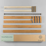 ZINUS Vivek Deluxe Wood Platform Bed Frame with Headboard, Wood Slat Support, No Box Spring Needed, Easy Assembly, Queen