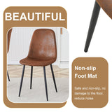 MUUOKY Dining Table Set for 4, Modern 55'' Wood Dinette Table Set for 4 with Fabric Dining Chairs,Table and Chairs Set of 4,Ideal for Kitchen Dining Room