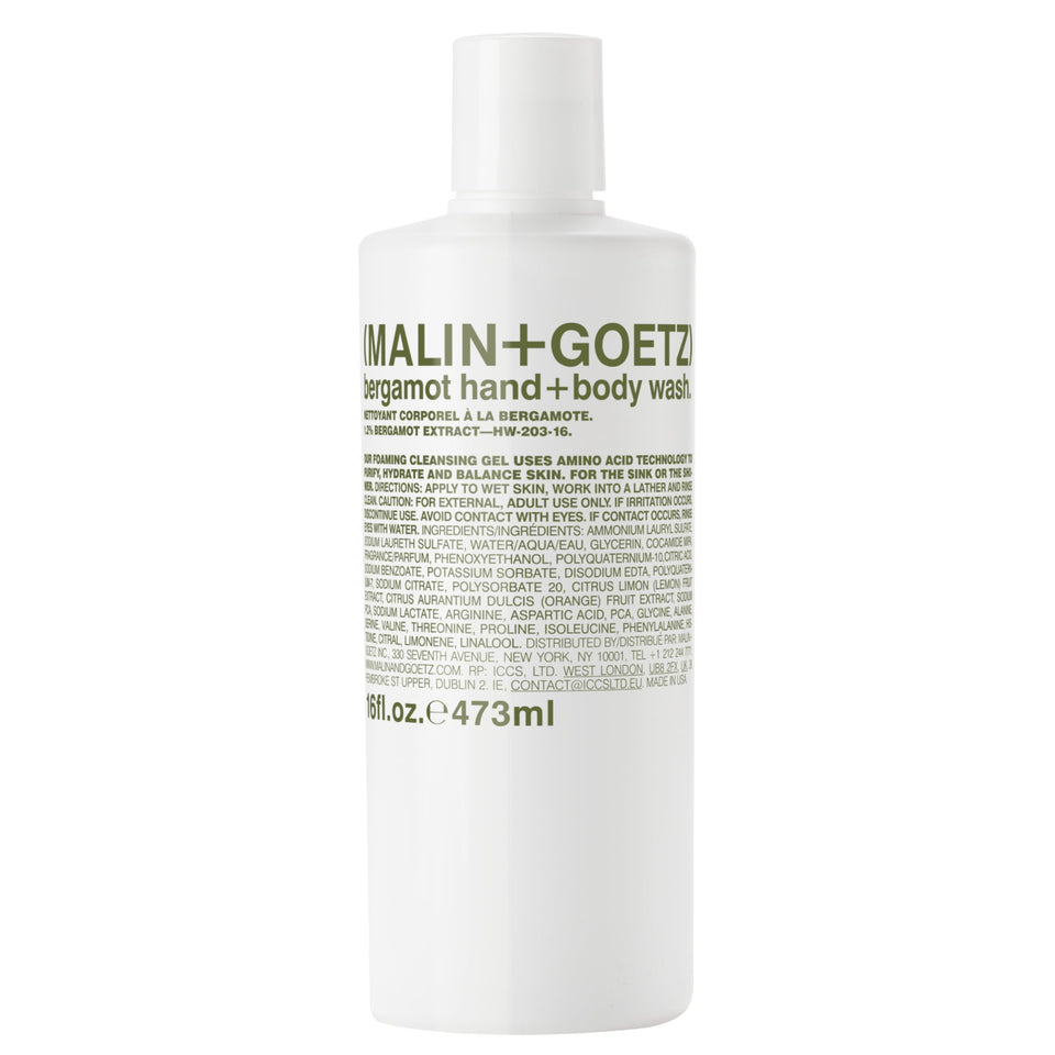 Malin + Goetz Rum Hand & Body Wash, 16 Fl. Oz. – Men & Women Natural Body Wash For All Skin Types, Foaming Hydrating Cleansing Gel, Cruelty-Free & Vegan