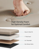 SONGMICS MAZIE Collection - 43 Inches Folding Storage Ottoman Bench, Ottoman with Storage, Foot Rest Stool, Load 660 lb, for Living Room, Synthetic Leather, Black ULSF701