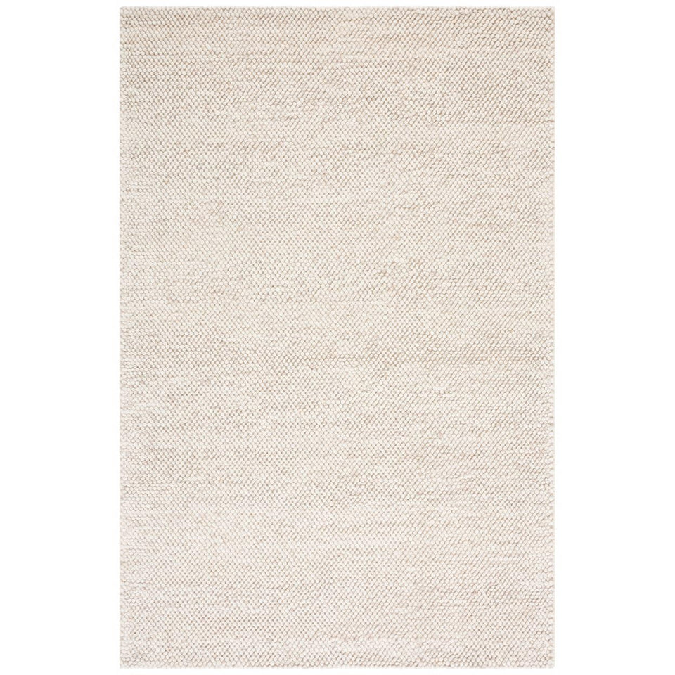 SAFAVIEH Area Rug 8x10 - Natura Collection - Large - Beige & Ivory, Handmade Wool Blend, Textured Design, Ideal for Living Room, Bedroom, Dining Space (NAT425B)