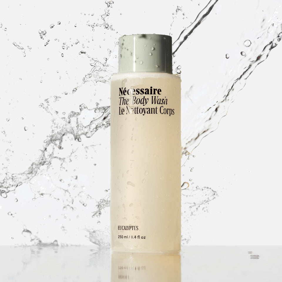 Nécessaire The Body Wash Eucalyptus — Multi-Oil Shower Gel Cleanser for Women + Men — Non-Comedogenic Body Wash with Niacinamide. 500ml/16.9 fl oz
