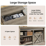 SEDETA 31.5" Lift Top Coffee Table with Storage, Square Coffee Tables for Living Room, Farmhouse Coffee Table with Large Hidden Storage Compartment and Adjustable Shelves, Black