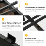 YITAHOME King Size Bed Frame with Adjustable Headboard, 4 Storage Drawers and RGB LED Lights, Velvet Upholstered Platform Bed with USB Ports, No Box Spring Needed, Fast Assembly, Noise-Free, Black