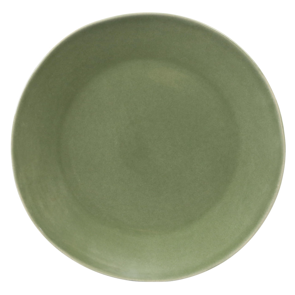 Bloomhouse Santorini Mist Double Bowl Terracotta Reactive Glaze Plates and Bowls Dinnerware Set - Amber, Service for Four (16pcs)