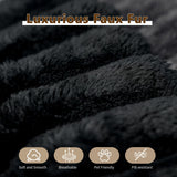 135.4" Cloud Modular Sectional Couch with 1 Ottoman,Modern Minimalist Upholstered Couches, Comfort U Shaped Sofa for Living Room,Deep Seat Corner Couch，No Assembly Required (Black,Left Facing Chaise)