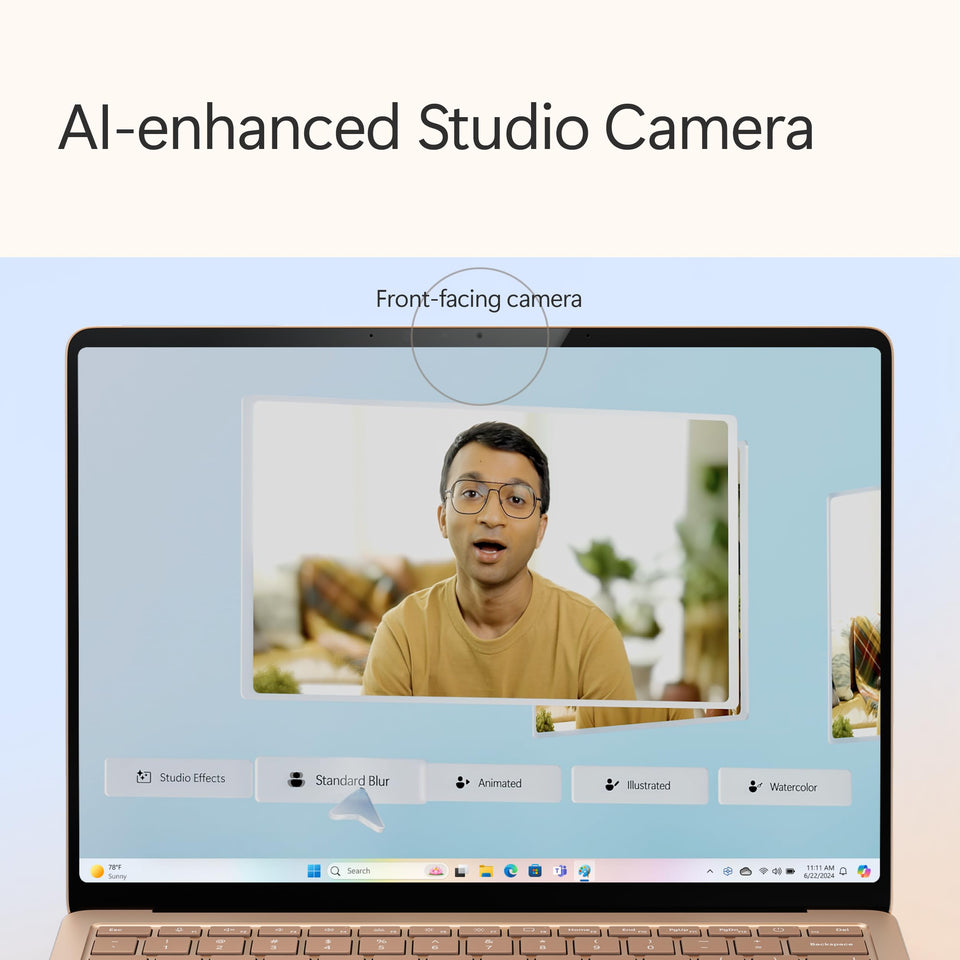 Microsoft Surface Laptop (2024), Windows 11 Copilot+ PC, 15" Touchscreen Display