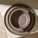 Stone Lain Celina Stoneware 32 Piece Dinnerware Set, Plates and Bowls, Black Matte Dish Collection, Service for 8 – Contemporary Minimalist Style, Microwave & Dishwasher Safe