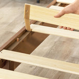 Mellow Naturalista Classic 12-Inch Solid Wood Platform Bed | Wooden Slats, No Box Spring Needed, Easy Assembly | Full, Espresso