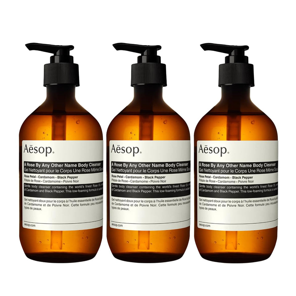 Aesop Geranium Leaf Body Cleanser | For All Skin Types To Cleanse Without Drying Out | Geranium Leaf, Mandarin Rind, Bergamot Rind | 16.9 oz / 500mL