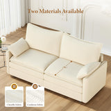 Vesgantti 142" U Shaped Sectional Couch, Comfy Cloud Modular Sectional Sofa with 2 Ottoman Deep Seat Chenille Modern Cloud Sofa, Modular Sofas for Living Room, Bedroom and Apartment, Beige