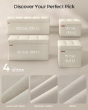 SONGMICS MAZIE Collection - 43 Inches Folding Storage Ottoman Bench, Ottoman Foot Rest, End of Bed Bench, Storage Chest, Load 660 lb, for Living Room, Bedroom, Entryway, Dark Gray ULSF77K