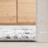 nuLOOM 8x11 Ansley Moroccan Tassel Area Rug, Light Grey, High-Low Textured Bohemian Design, Plush High Pile, Stain Resistant, For Bedroom, Living Room, Hallway, Entryway