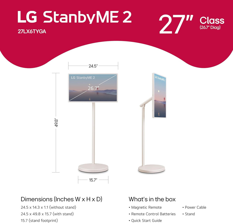 LG 27-Inch StanbyME 2 with Folio Cover