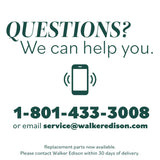 Walker Edison Chloe Curved Reeded TV Stand, Sliding Doors, 65 Inch, 60 inch, Mocha