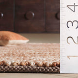 SAFAVIEH Area Rug 8x10 - Natura Collection - Large - Beige & Ivory, Handmade Wool Blend, Textured Design, Ideal for Living Room, Bedroom, Dining Space (NAT425B)