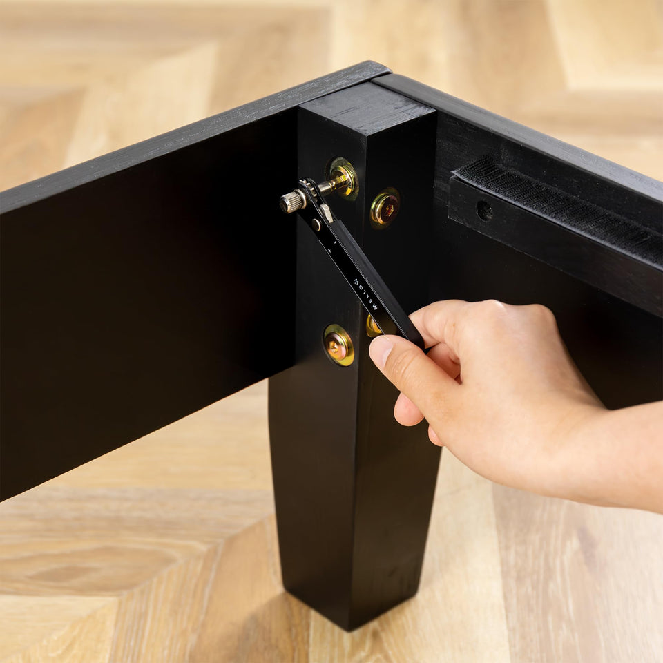 Mellow Naturalista Classic 12-Inch Solid Wood Platform Bed | Wooden Slats, No Box Spring Needed, Easy Assembly | Full, Espresso