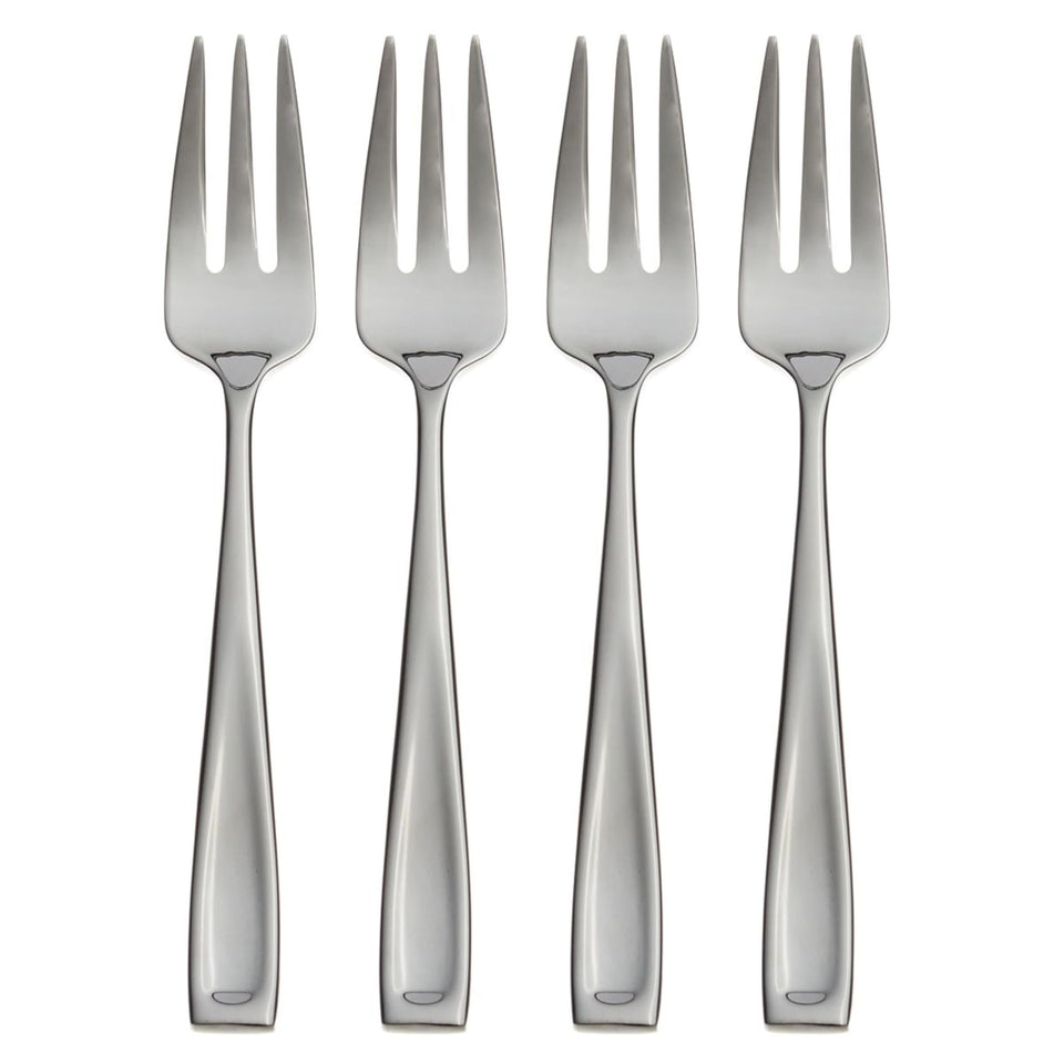Oneida Silverware Set For 12, Moda 65-Piece Fine Flatware Set with Serving Utensils, Service For 12, 18/10 Stainless Steel, Dishwasher Safe For home, Knives Spoons and Forks Set (Silver, 65 pieces)