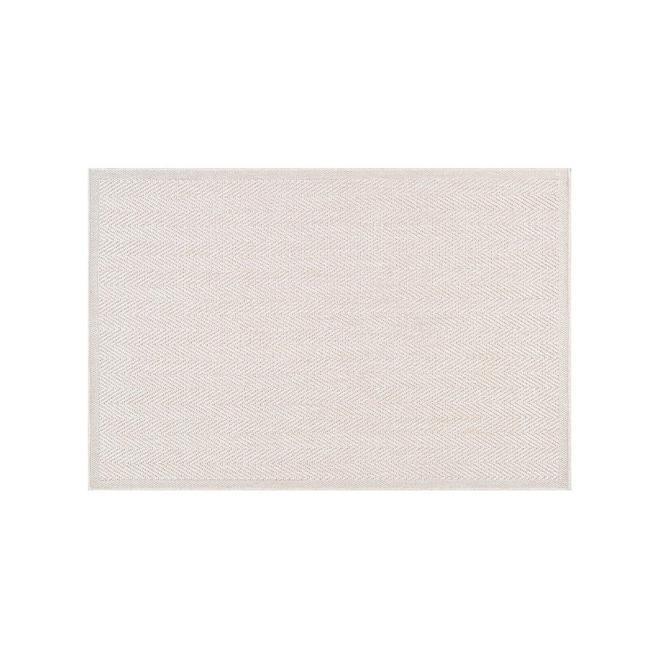 CAMILSON Easy Jute Rug 10x14, Indoor Outdoor Natural Color Fiber Area Rugs for Living Room Patio and Kitchen Rug Herringbone Woven Design Easy-Cleaning Washable Outside Carpet Alfombras 10 x 14