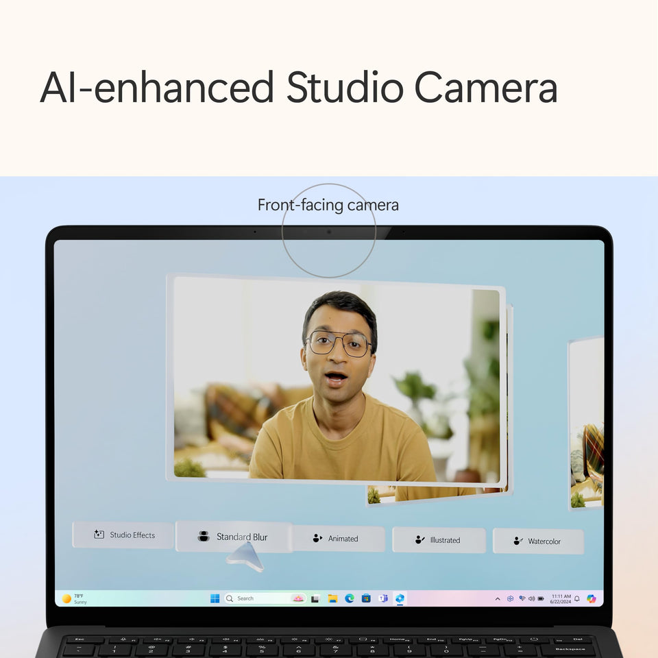 Microsoft Surface Laptop (2024), Windows 11 Copilot+ PC, 15" Touchscreen Display