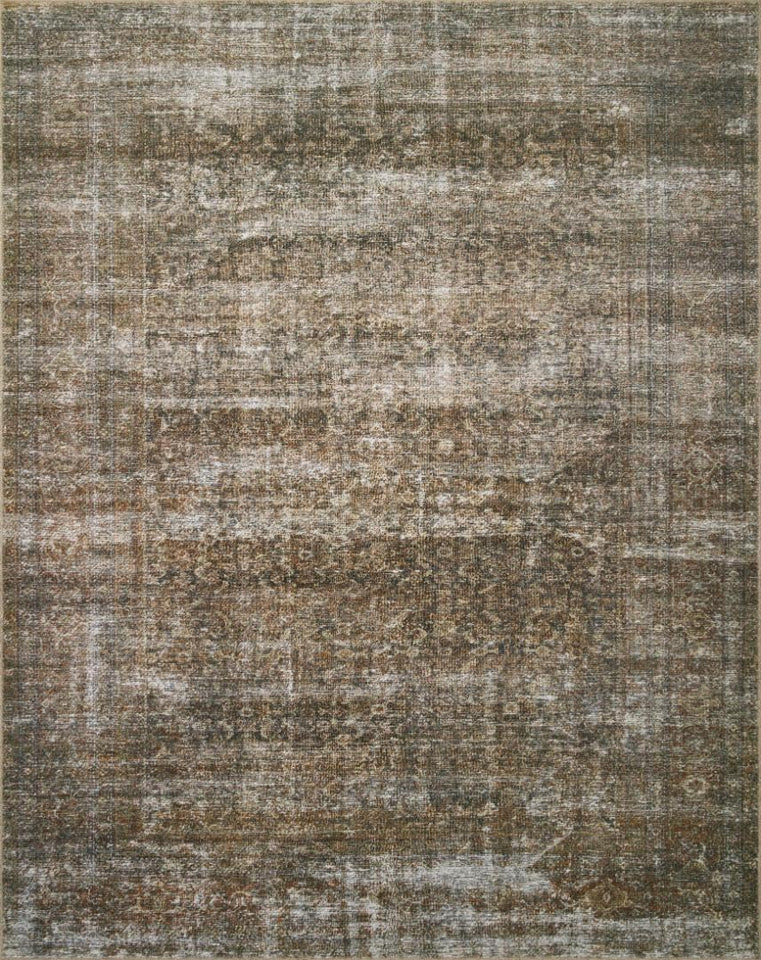 Loloi Amber Lewis Billie Collection, Ink & Salmon 10'-0" x 14'-0" Area Rug – Antique & Distressed Accent Rugs for Living Room, Bedroom, Entryway & Hallway, No Shed High Traffic Area Home Decor Rug