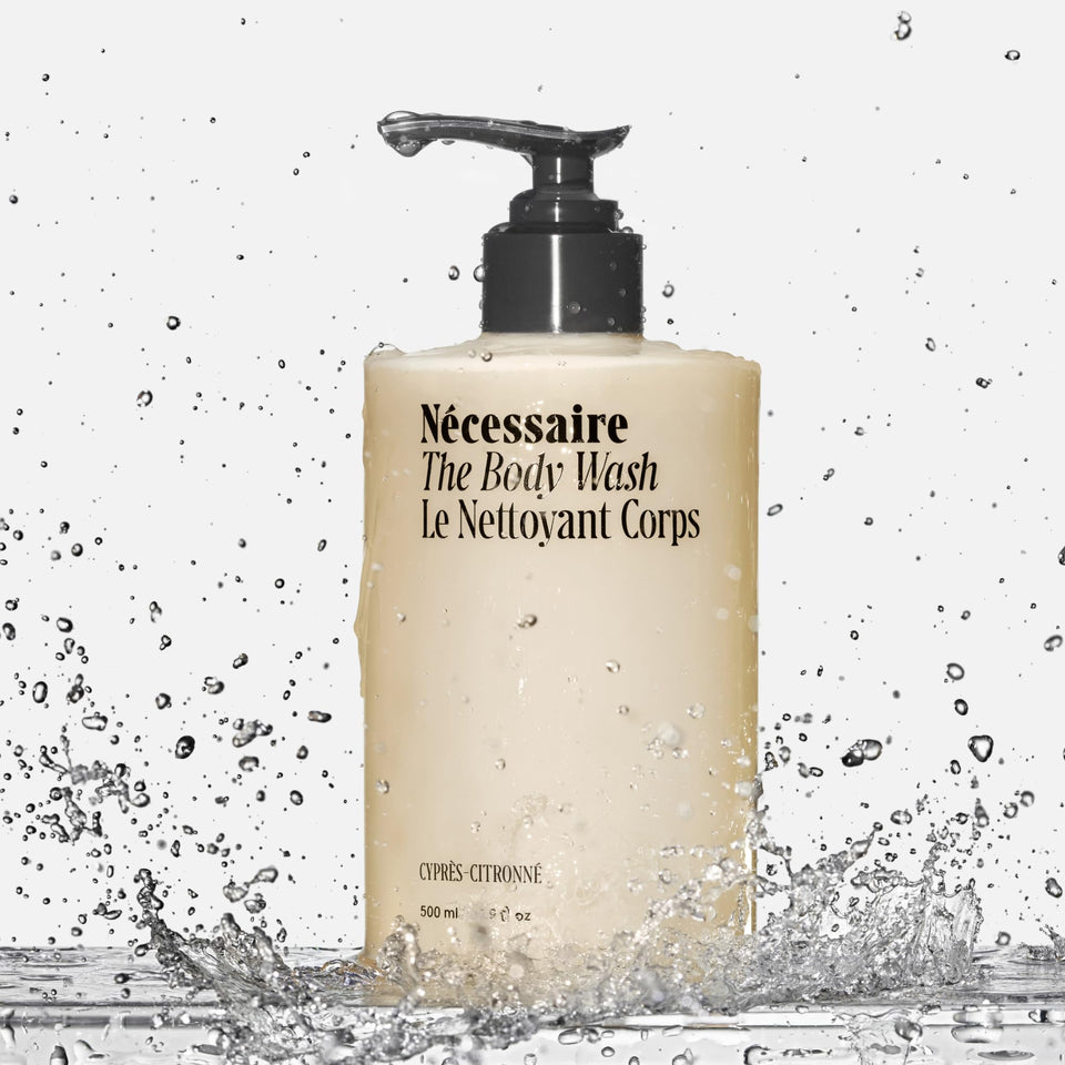 Nécessaire The Body Wash Eucalyptus — Multi-Oil Shower Gel Cleanser for Women + Men — Non-Comedogenic Body Wash with Niacinamide. 500ml/16.9 fl oz