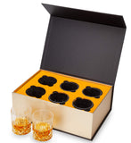 KANARS Old Fashioned Whiskey Glasses with Luxury Box - 10 Oz Rocks Barware For Scotch, Bourbon, Liquor and Cocktail Drinks - Set of 4 - Men Gift