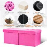 AmasSmile Footrest Ottoman Bench with Storage,34Inch Black Leather Footstool, Coffee Table, Padded Seat, Storage Chest,Blanket Store with Flipping Lid for Livingroom and Bedroom