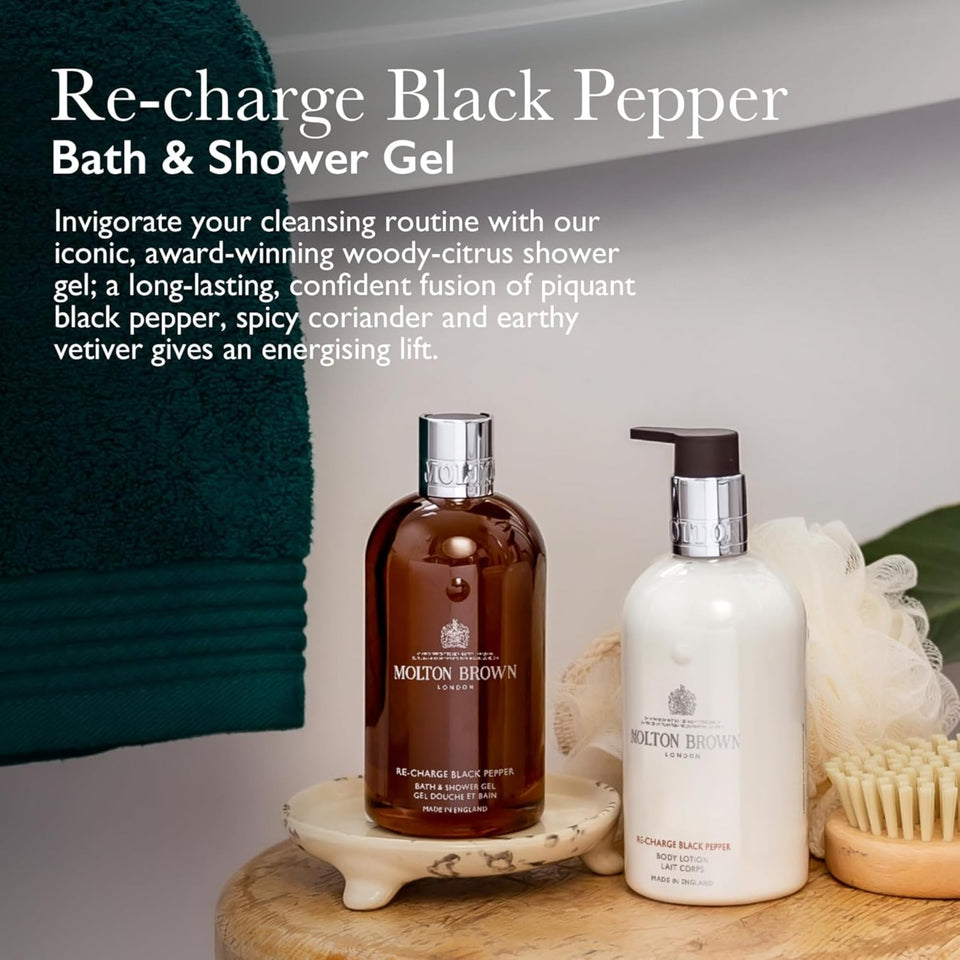 Molton Brown Re-Charge Black Pepper Bath & Shower Gel 10 fl. oz.
