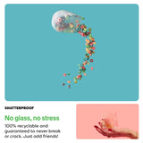 TOSSWARE POP 9oz Flute, Premium Quality, Recyclable, Unbreakable & Crystal Clear Plastic Champagne Glasses,Flute , 12 Count (Pack of 1)