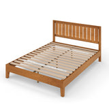 ZINUS Vivek Deluxe Wood Platform Bed Frame with Headboard, Wood Slat Support, No Box Spring Needed, Easy Assembly, Queen