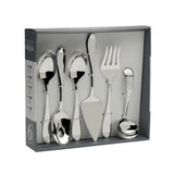 Mikasa Bravo 65-Piece Flatware Set for 12, 18/10 Stainless Steel Silverware with Full Service, Includes Forks, Knives, Spoons, and Serving Utensils